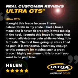ultra cts ankle brace for ankle osteoarthritis