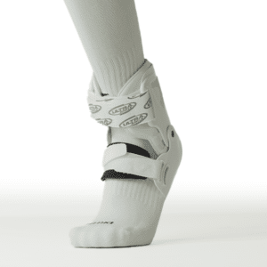 Ultra Zoom white ankle brace for ankle injury recovery and prevention